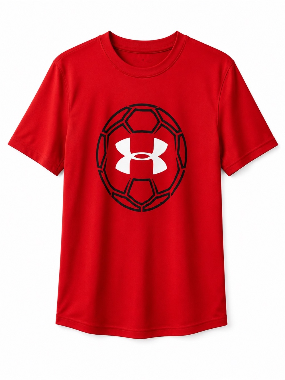 Under Armour Red Soccer Graphic Athletic T-Shirt